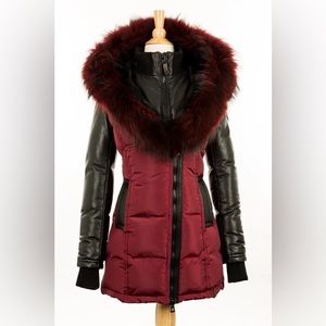 Dejavu burgundy red jacket. Fairly new. Worn twice!